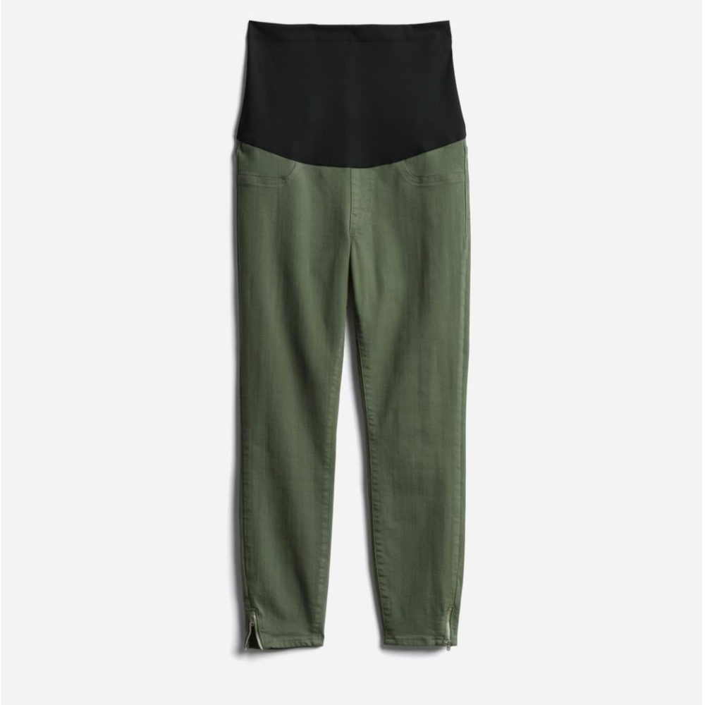Just USA maternity cropped jeans-olive